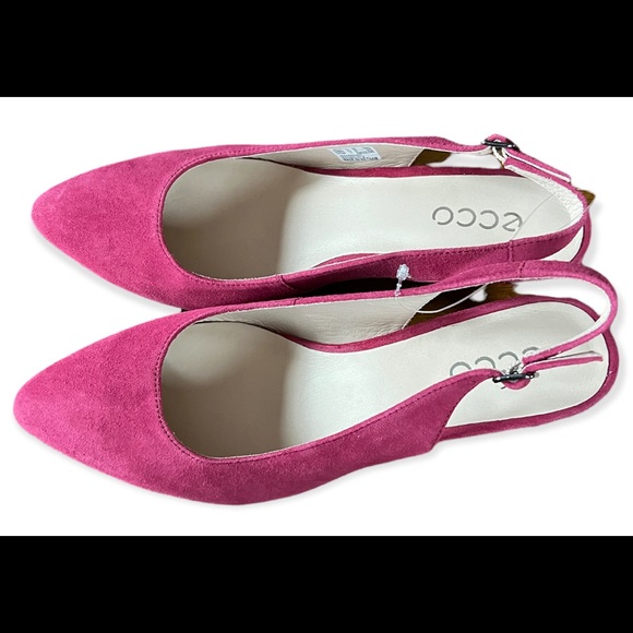 ECCO Women's Suede Shape 45 Pointy Sling Back Pump - Picture 5 of 8